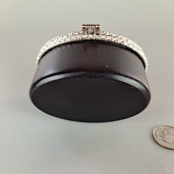 Art Nouveau Style Trinket Box with Hinged Lid - Picture 2 of 7